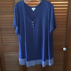 Avenue Summer V-Necked Tunic Top